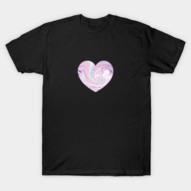 Love with marble texture T-Shirt by joeymono